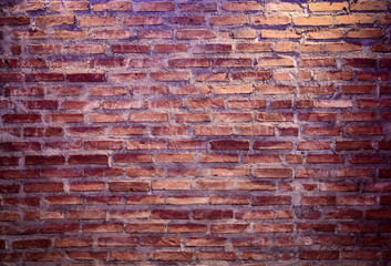 Old grunge brick wall background