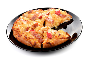 pizza isolated on white background