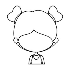 Obraz premium Cute cartoon girl