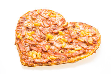 Pizza heart shape