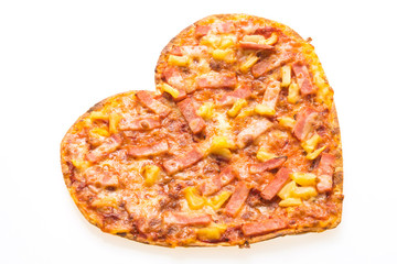 Pizza heart shape