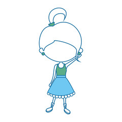 Cute cartoon girl