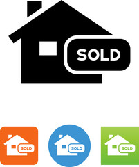 Recently Sold Home Icon - Illustration