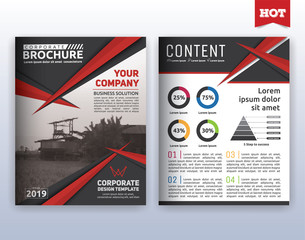Multipurpose modern corporate business flyer layout design. Suitable for flyer, brochure, book cover and annual report. 8.5x11 inches document layout template background with bleeds.
