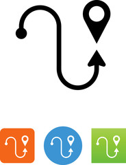 Route Icon - Illustration