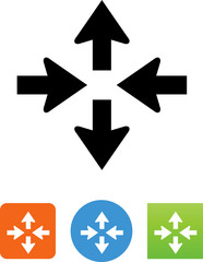 Router Arrow Icon - Illustration