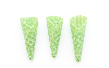 green tea wafer cone