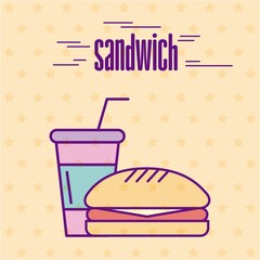 delicious fast food background icon vector illustration design graphic