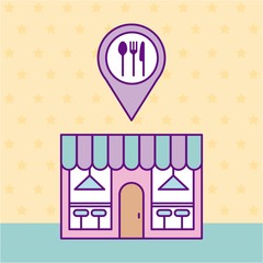 restaurant delicious fast food icon vector illustration design graphic