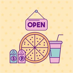 restaurant delicious fast food icon vector illustration design graphic
