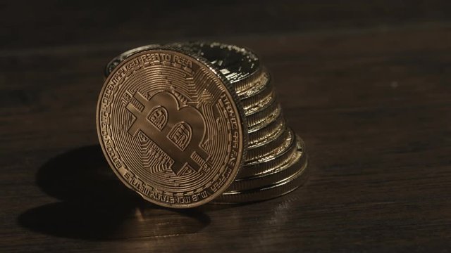 Gold bitcoin coin