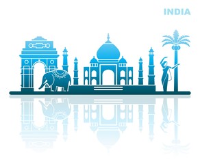 Traditional sights and symbols of India