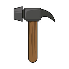 hammer tool icon image vector illustration design 