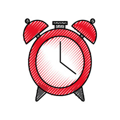 alarm clock isolated icon vector illustration design
