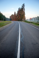 Fototapeta premium highway in the mountains