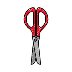 scissor cut isolated icon vector illustration design