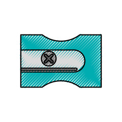 sharpeneer school isolated icon vector illustration design