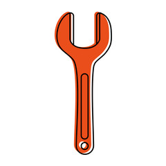 wrench tool icon image vector illustration design 