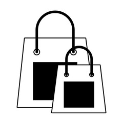 shopping bags icon image vector illustration design 