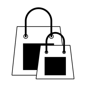 shopping bags icon image vector illustration design 