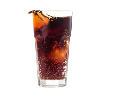 Cola glass with bubble