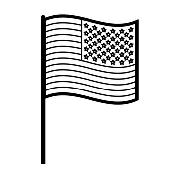 flag united states usa icon image vector illustration design 