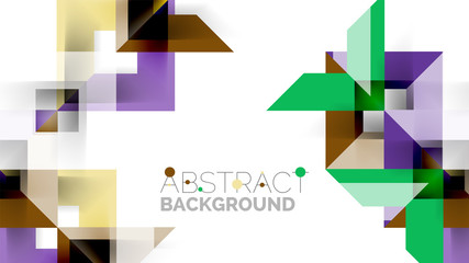 Fototapeta premium Business presentation geometric template