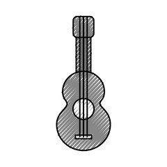 acoustic guitar isolated icon vector illustration design