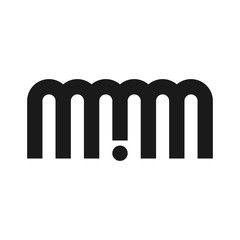 letter M and I logo vector. - obrazy, fototapety, plakaty