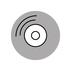vinyl player console icon vector illustration design