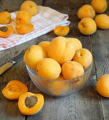 Apricots in a bowl