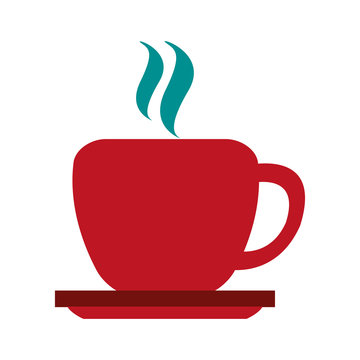 hot coffee mug icon image vector illustration design 