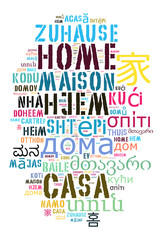 Word Home in different languages - 167646244