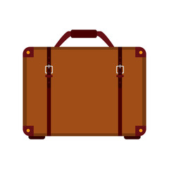 travel suitcase icon image vector illustration design 