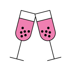 wine cup isolated icon vector illustration design