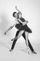 beautiful ballet couple