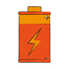 isolated battery icon image vector illustration design 