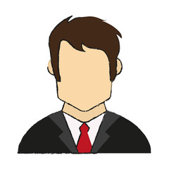businessman avatar icon image vector illustration design 
