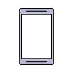 smartphone with blank screen icon image vector illustration design 
