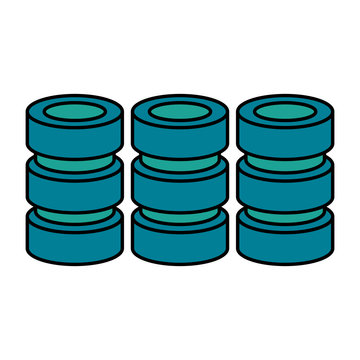 databases web hosting icon image vector illustration design 