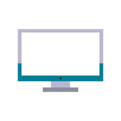 computer monitor icon image vector illustration design 