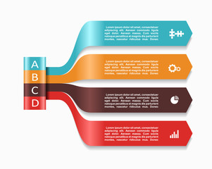 Infographic template. Can be used for workflow layout, diagram, business step options, banner, web design.