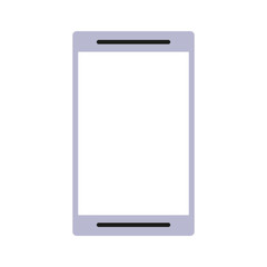 smartphone with blank screen icon image vector illustration design 