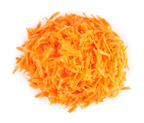 Heap grated carrots