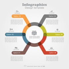 Infographic template. Can be used for workflow layout, diagram, business step options, banner, web design.