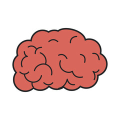 human brain icon image vector illustration design 