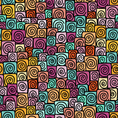 Fototapeta premium vector seamless doodle pattern