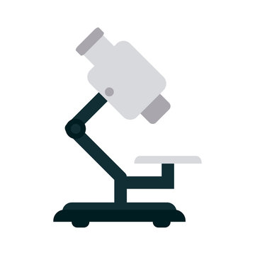 microscope sideview icon image vector illustration design 