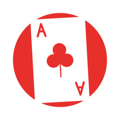 poker card isolated icon vector illustration design