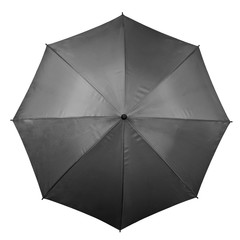 Black umbrella on white